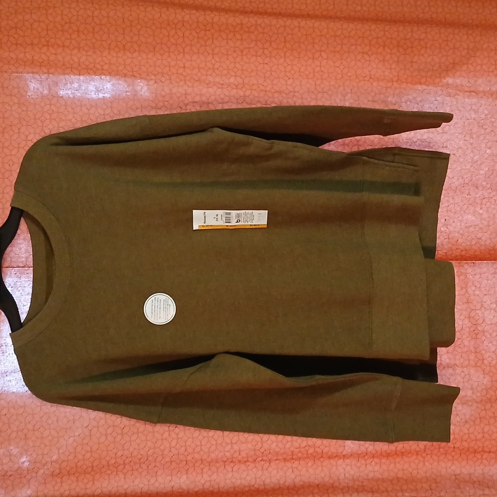 Time and Tru Relaxed Fit Sweatshirt - Olive Size L
